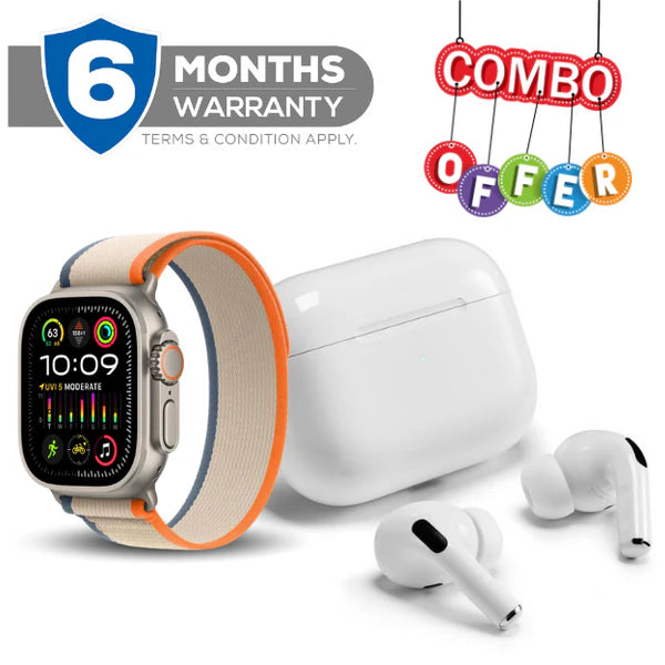 Airpods Pro + Ultra Intelligent Watch 2